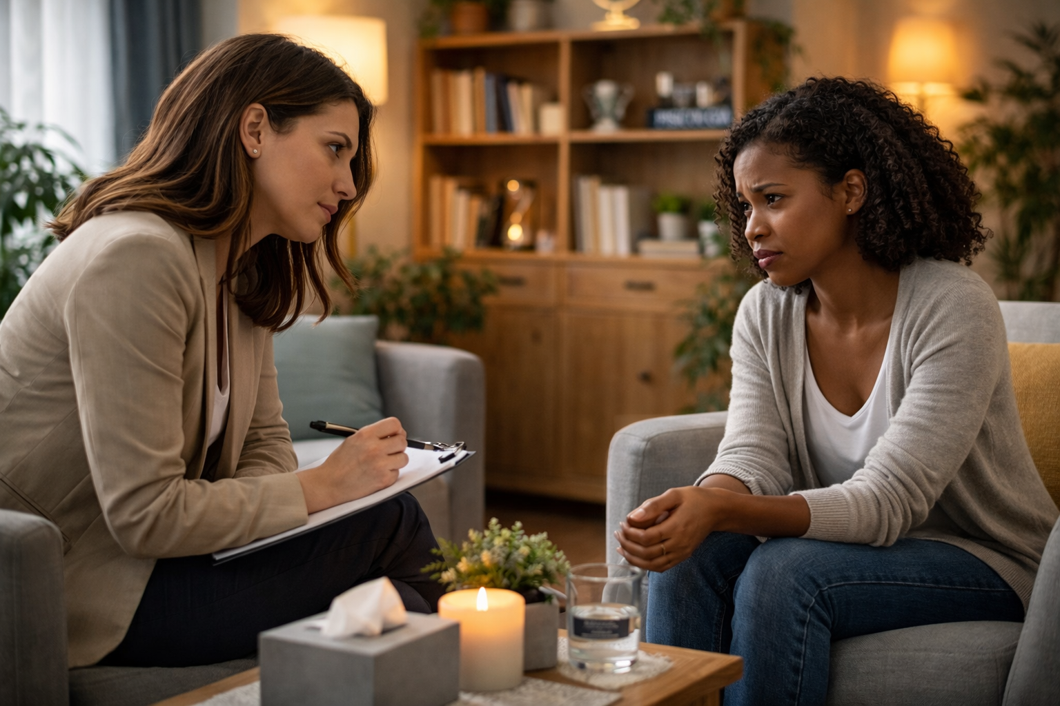 Decida com mais segurança — prévia da jornada do paciente no Psiplace